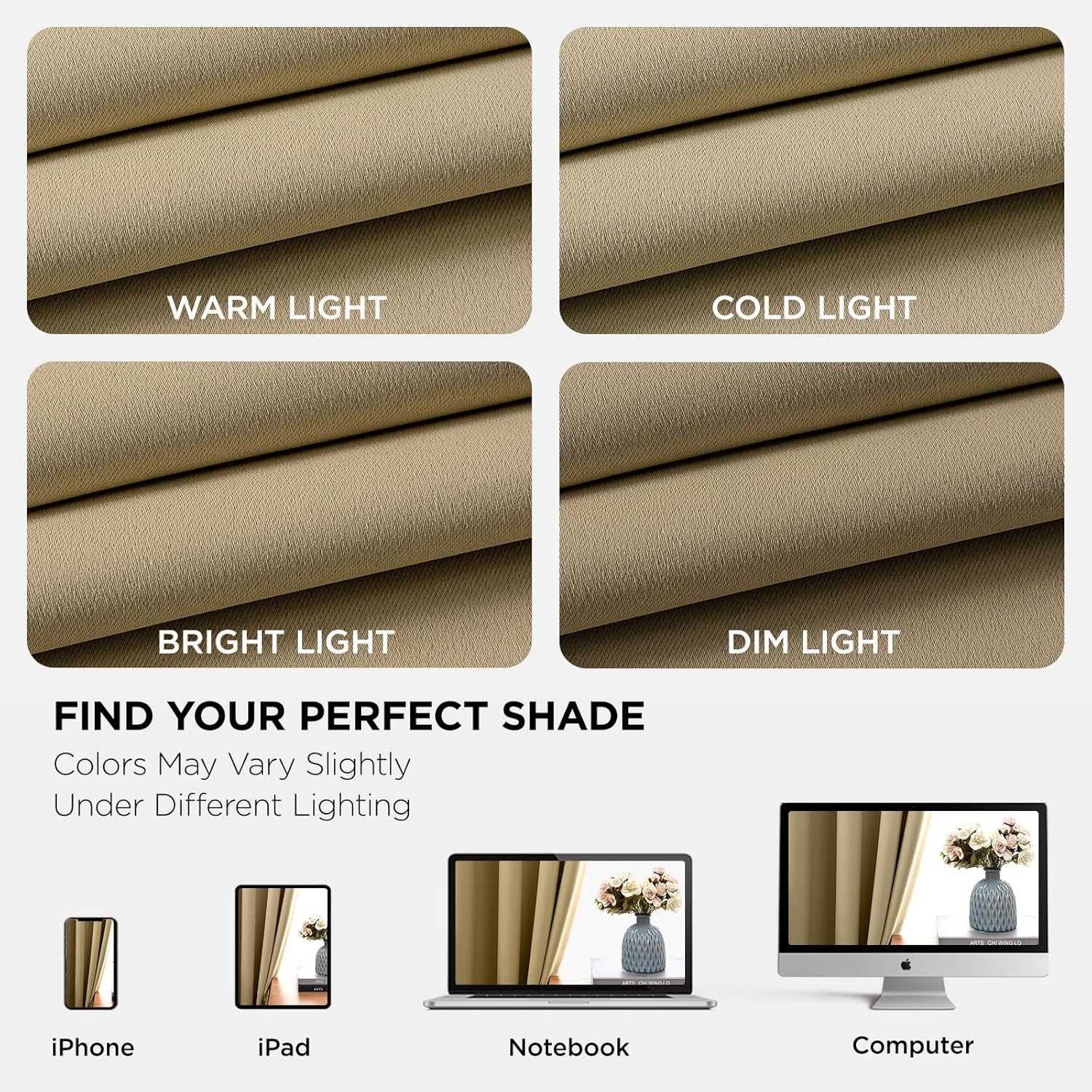 Joydeco Blackout Curtains 90 Inches Long 1 Panel, Thermal Insulated Long Curtains& Drapes 1 Piece, Room Darkening Grommet Drapes for Living…