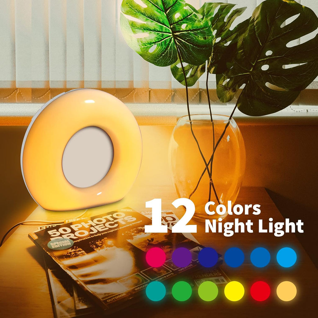 DailyBody Sound Machine White Noise Machine with 30 Soothing Sounds 12 Colors Night Light 36 Levels Volume 5 Timers & Memory Function Effec…