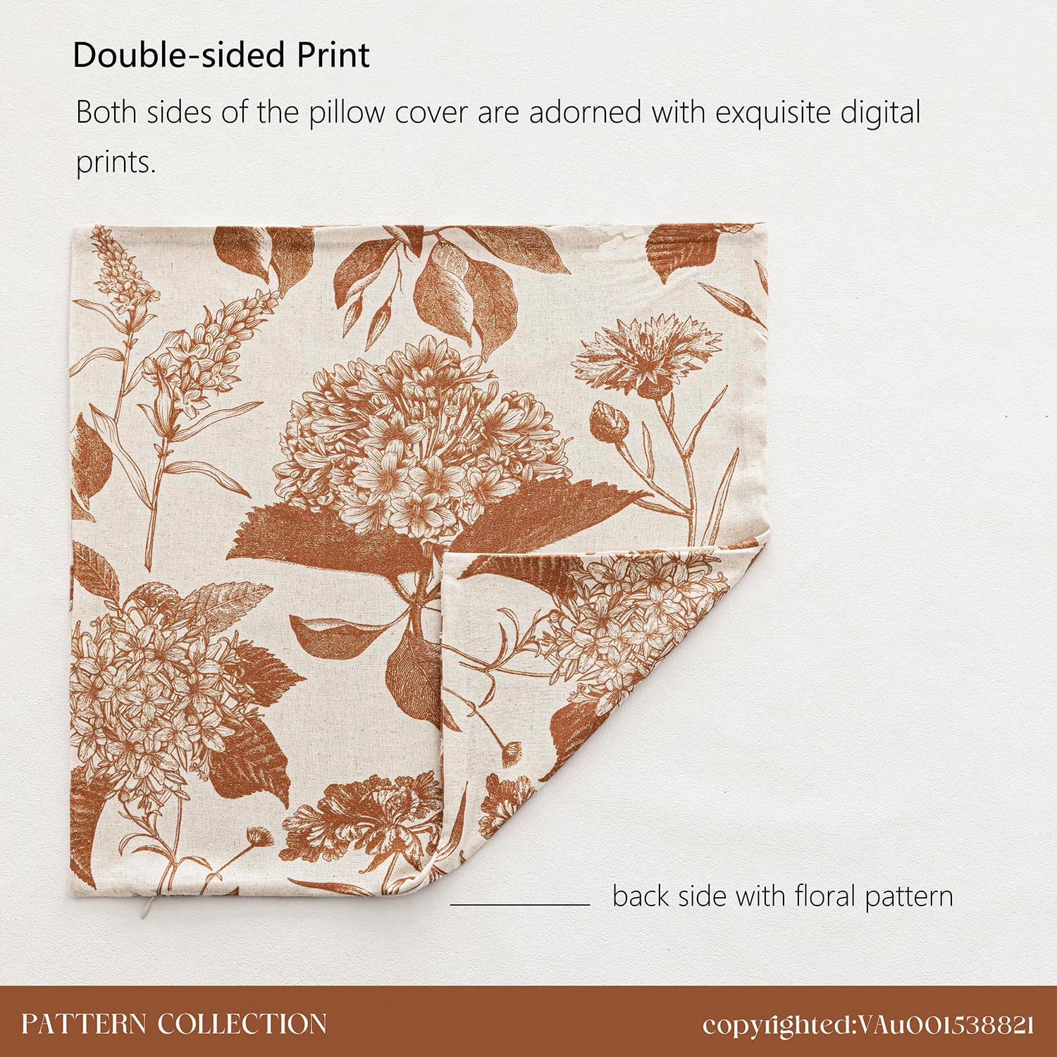 Foindtower Set of 2 Linen Floral Throw Pillow Covers Vintage Accent Print Decorative Cozy Cushion Covers Farmhouse Boho Home Decor for…