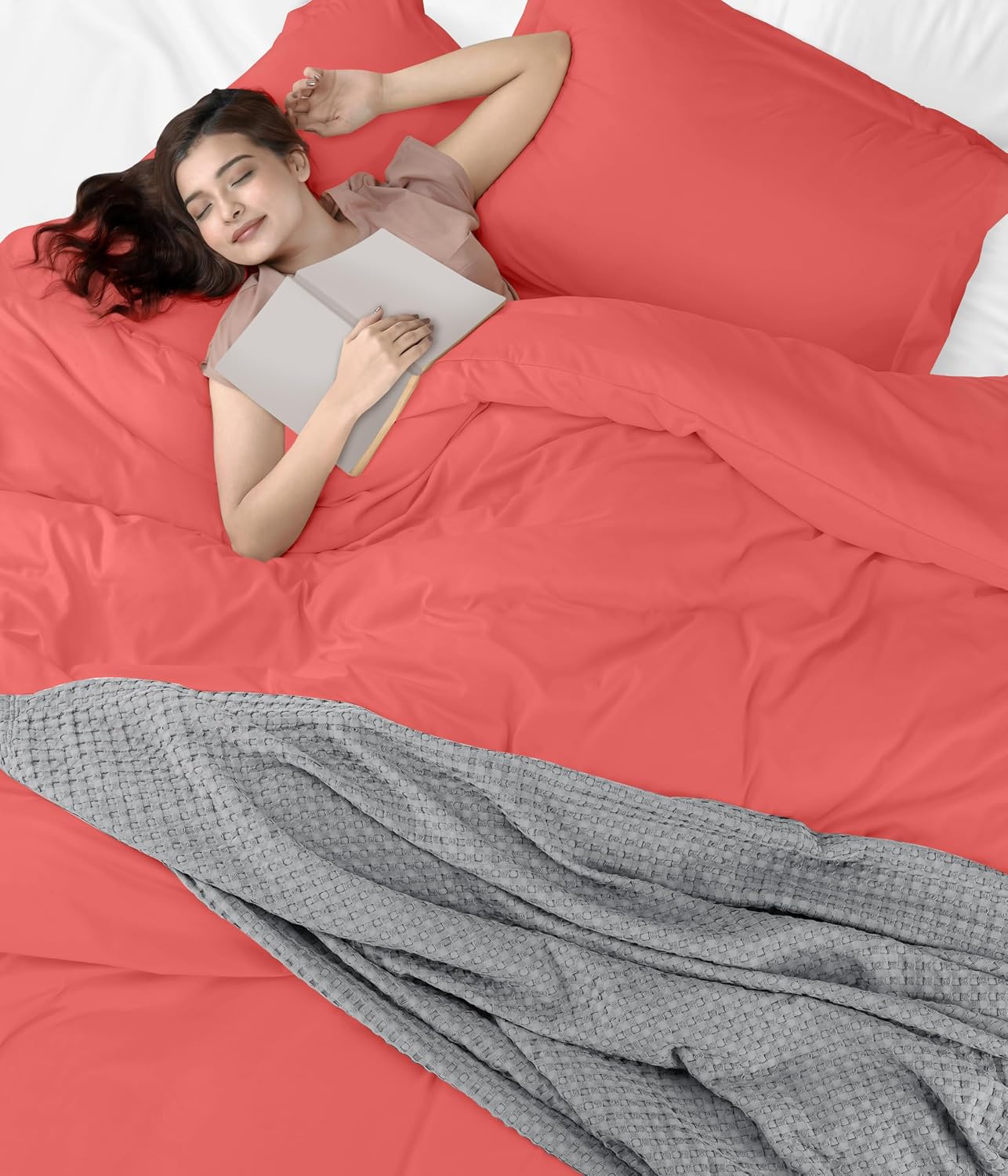 Utopia Bedding Duvet Cover Queen Size - 3 Piece with Zipper Closure - 1 Comforter Cover 90X90 Inches & 2 Pillow Shams 20X26 Inches…