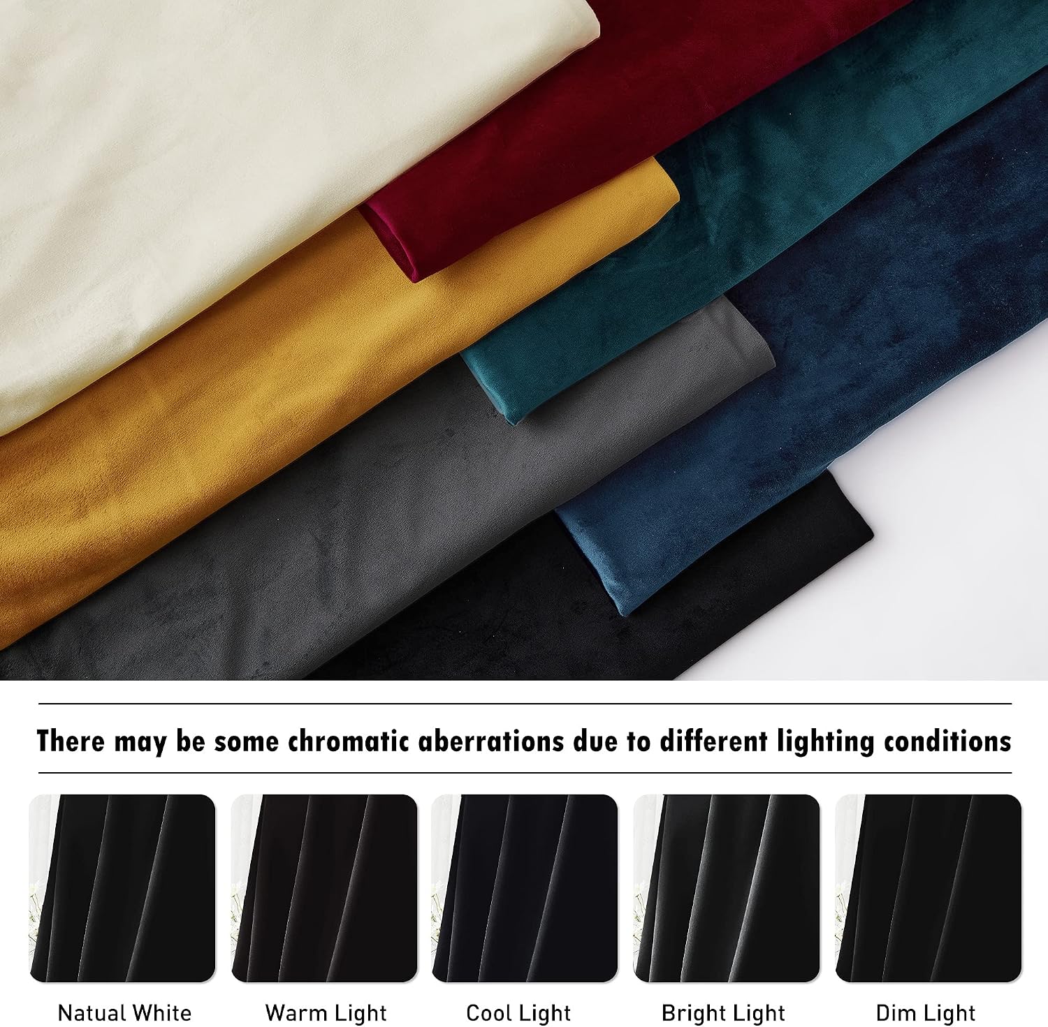 Rybhome RYB HOME Black Velvet Curtains 84 inches - Blackout Heavy Duty Curtains Soft Luxury Back Tap Window Covering Privacy Protection for…