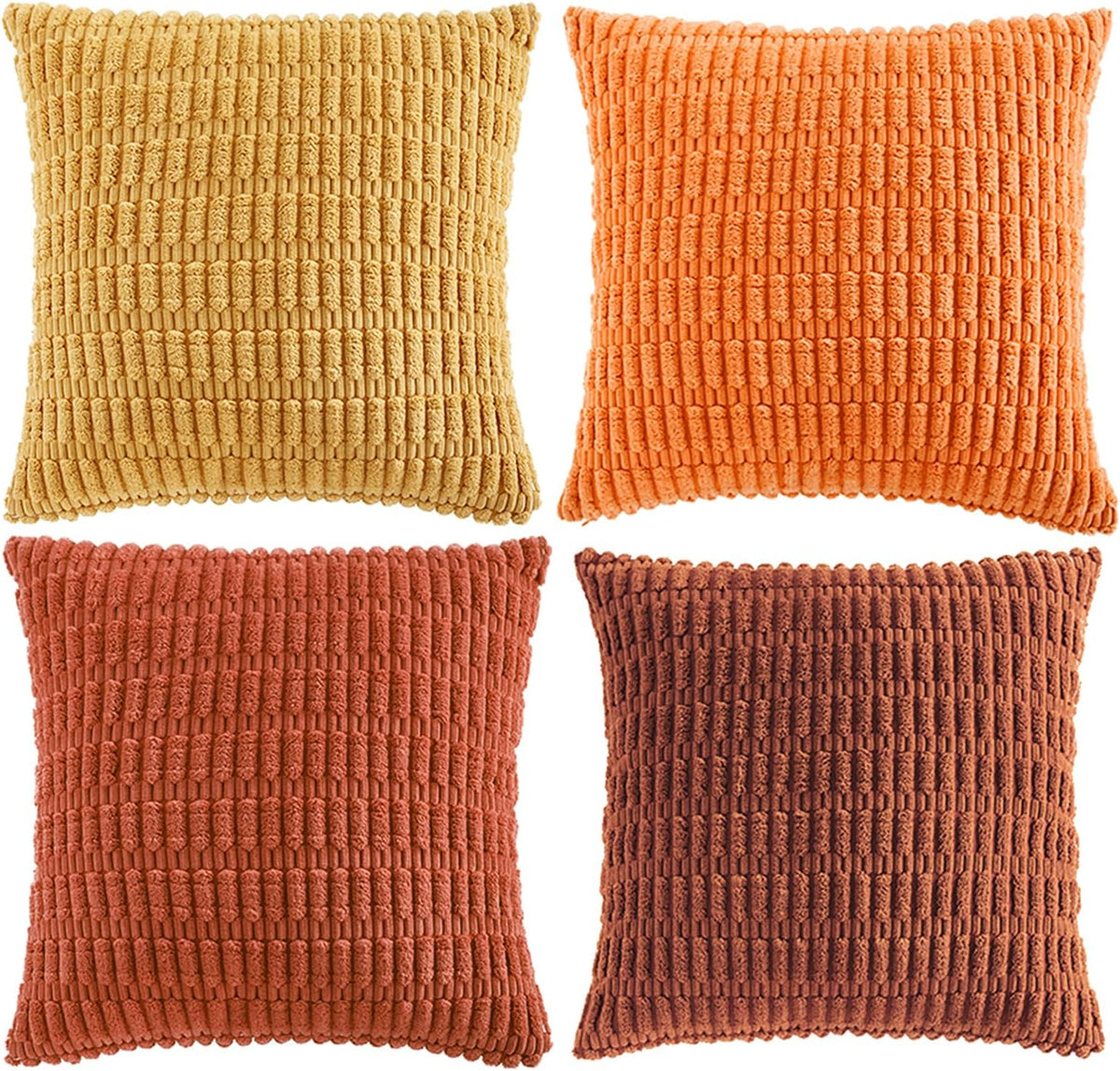 Fancy Homi 4 Packs Decorative Throw Pillow Covers for Living Room Couch Bed, Modern Farmhouse Boho Home Décor Accent Cushion Case, 14" x…