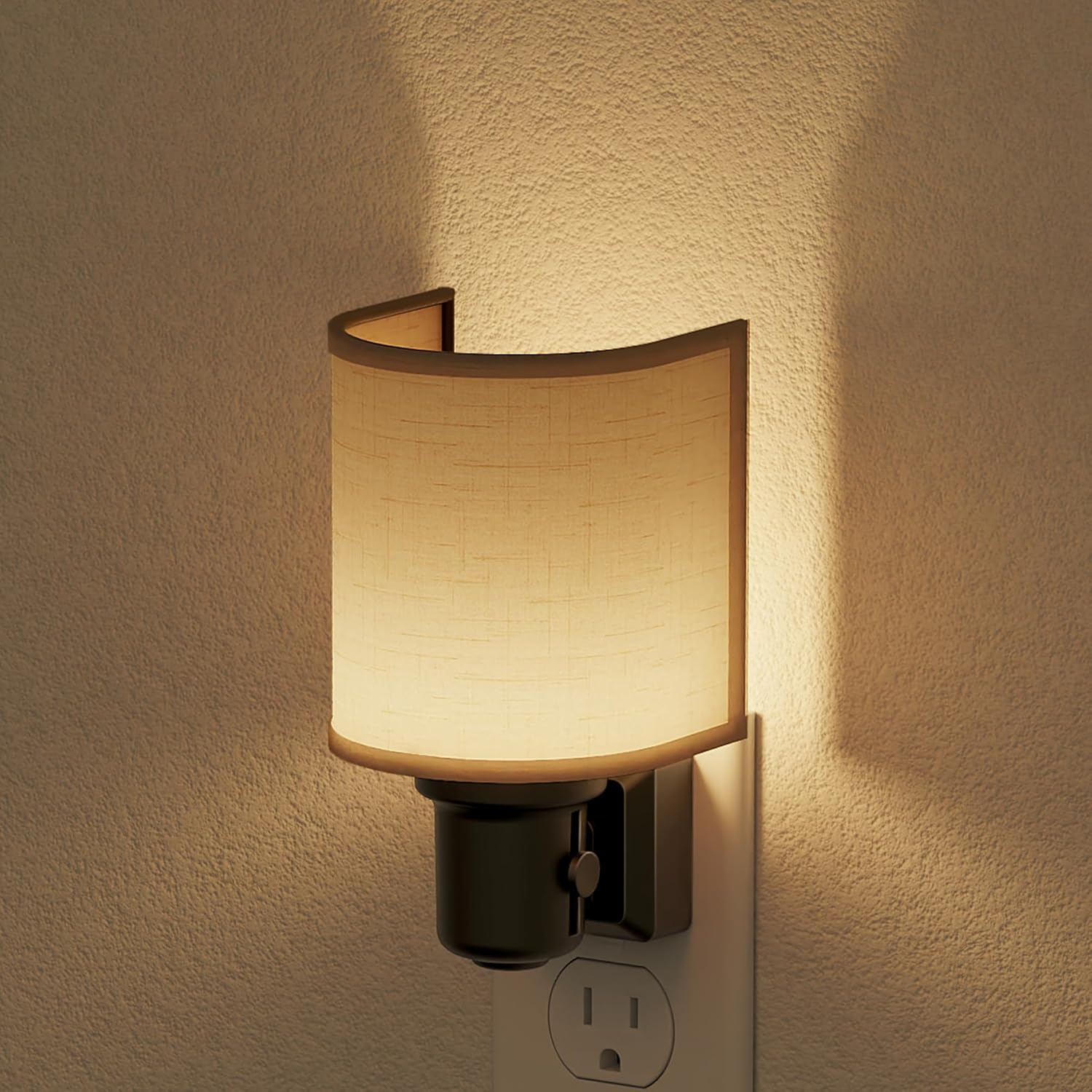 JandCase Night Lights Plug into Wall, LED Night Light Dimmable, Nightlight with Auto On Off Light Sensor, Warm White 3000K Night Lights…