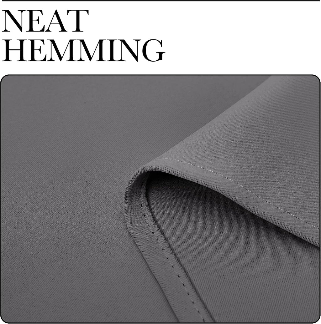 Nicetown Blackout Curtains Panels for Bedroom - 3 Pass Microfiber Noise Reducing Thermal Insulated Solid Ring Top Blackout Window Drapes (2…