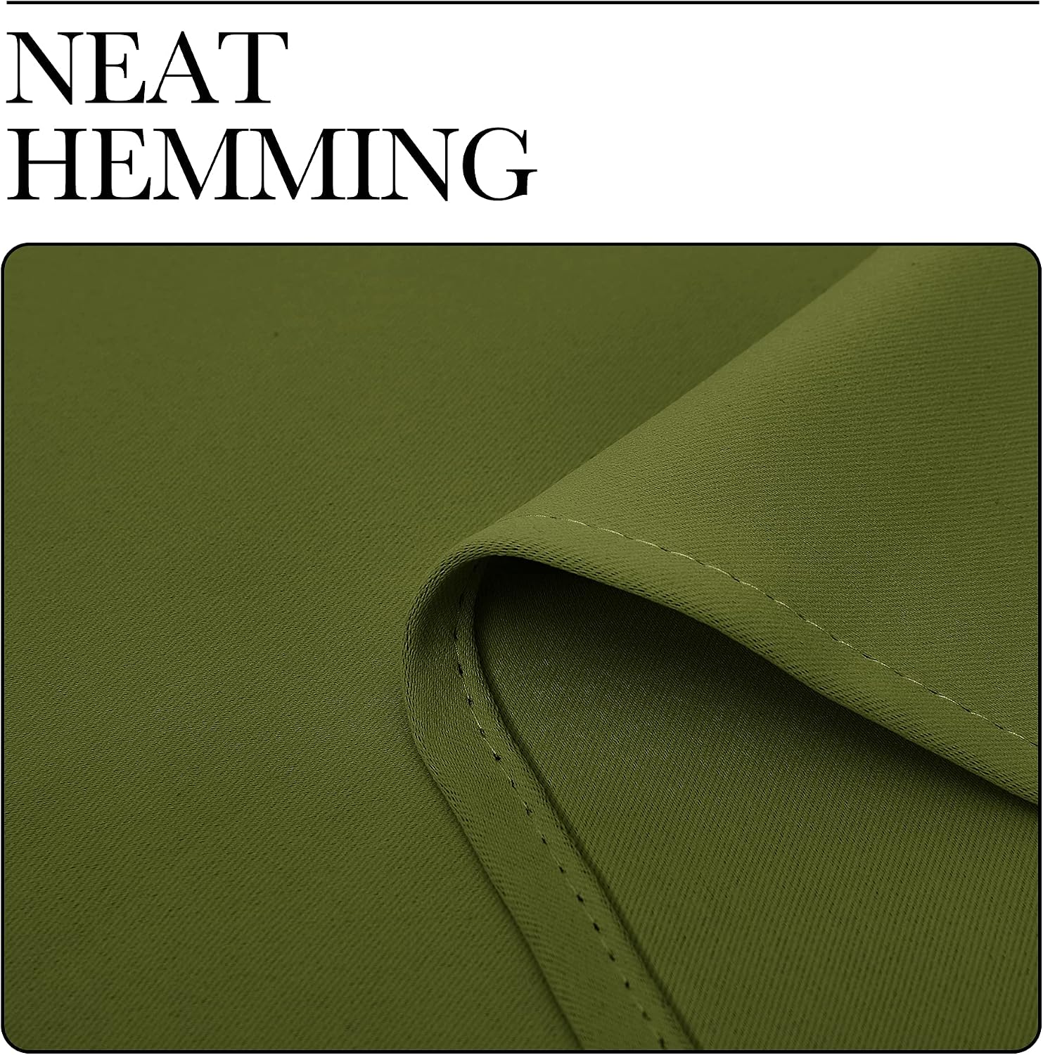 NICETOWN Holiday Christmas Decor Thermal Insulated Solid Grommet Blackout Curtains/Drape for Living Room (1 Pair, 42 by 84 inches, Olive…