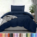 Utopia Bedding Duvet Cover Twin Size - 2 Piece with Zipper Closure - 1 Comforter Cover 68X90 Inches & 1 Pillow Sham 20X26 Inches (Navy)…