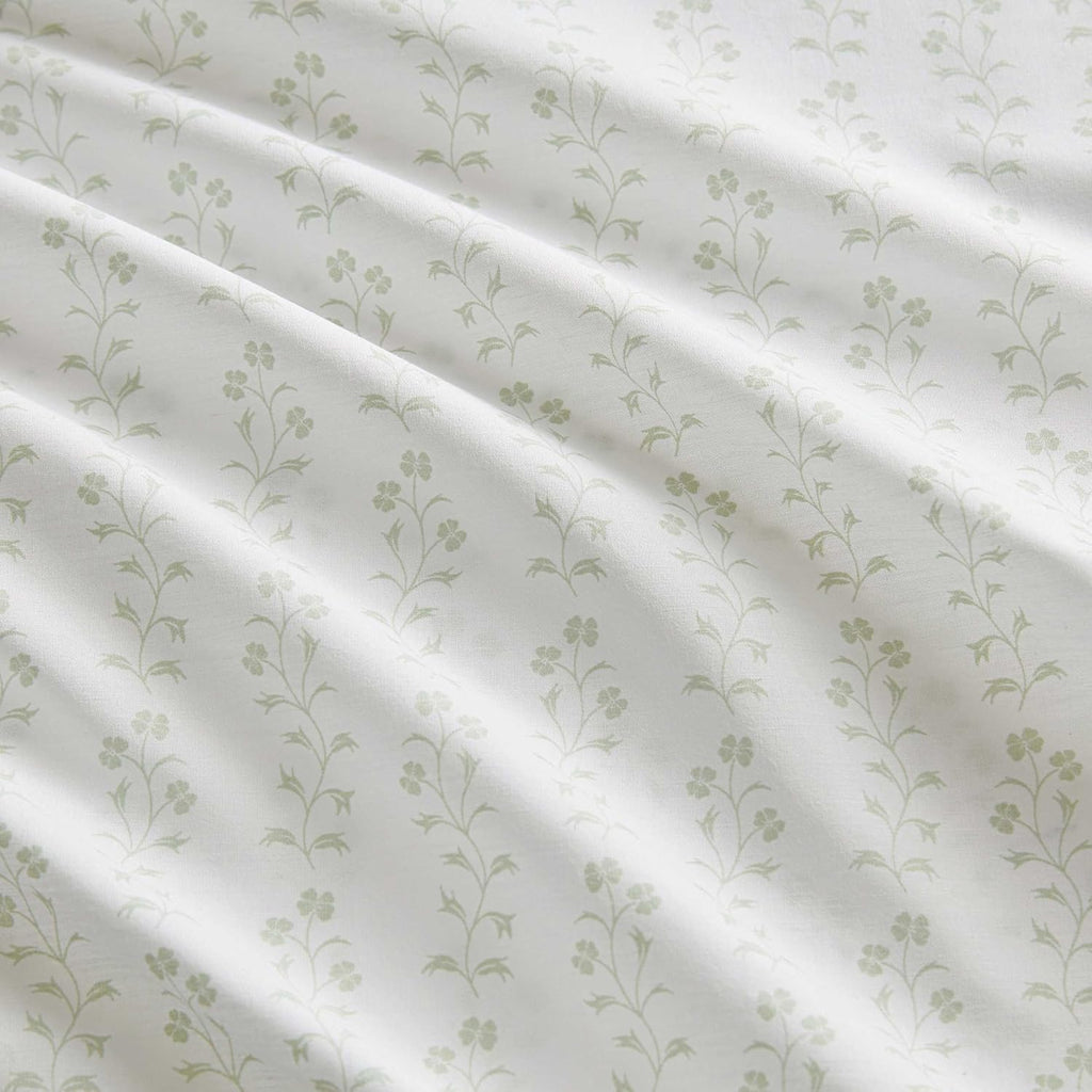 MarthaStewart Martha Stewart - Full Size Sheets Set, Crisp & Tailored Cooling Sheets w/a Naturally Smooth Cotton Percale Lightweight Feel -…