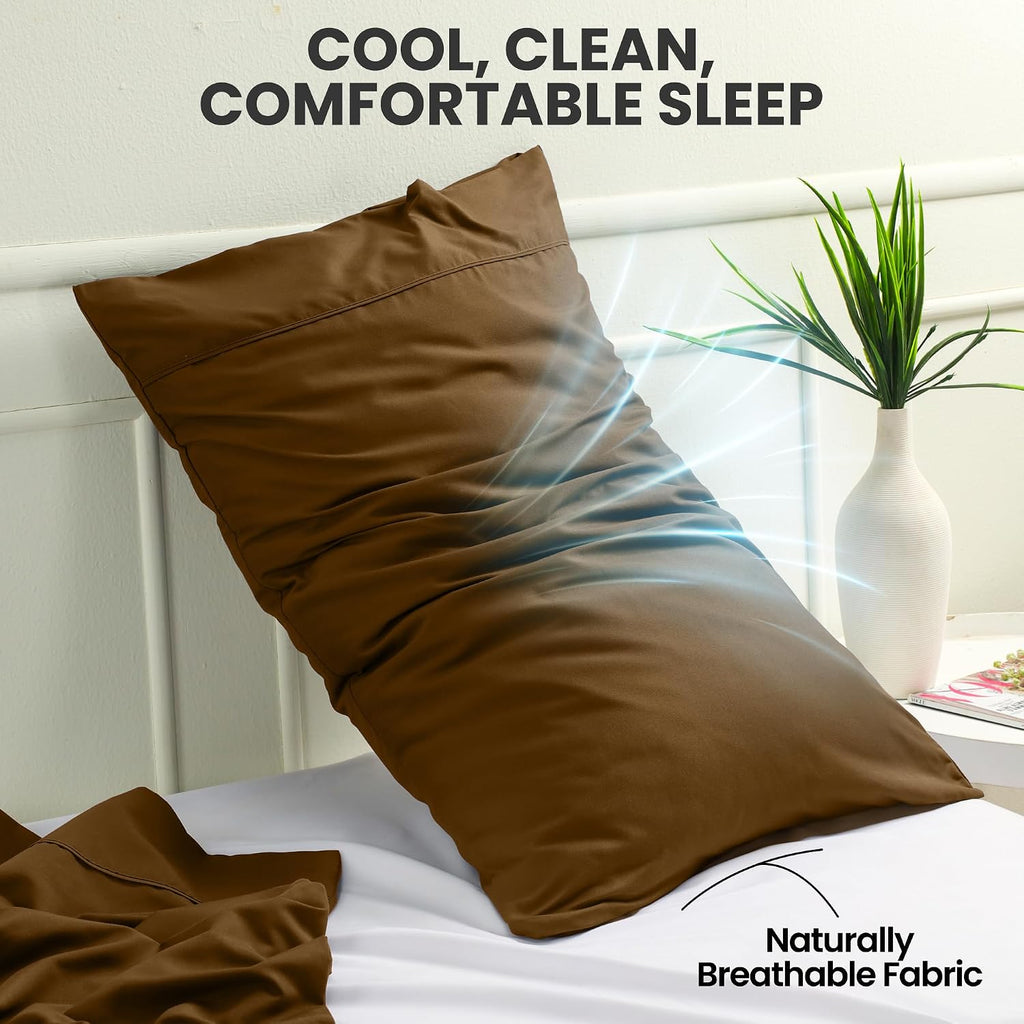 Utopiabedding Utopia Bedding Queen Pillow Cases - 2 Pack - Envelope Closure - Soft Brushed Microfiber Fabric - Shrinkage and Fade Resistant…
