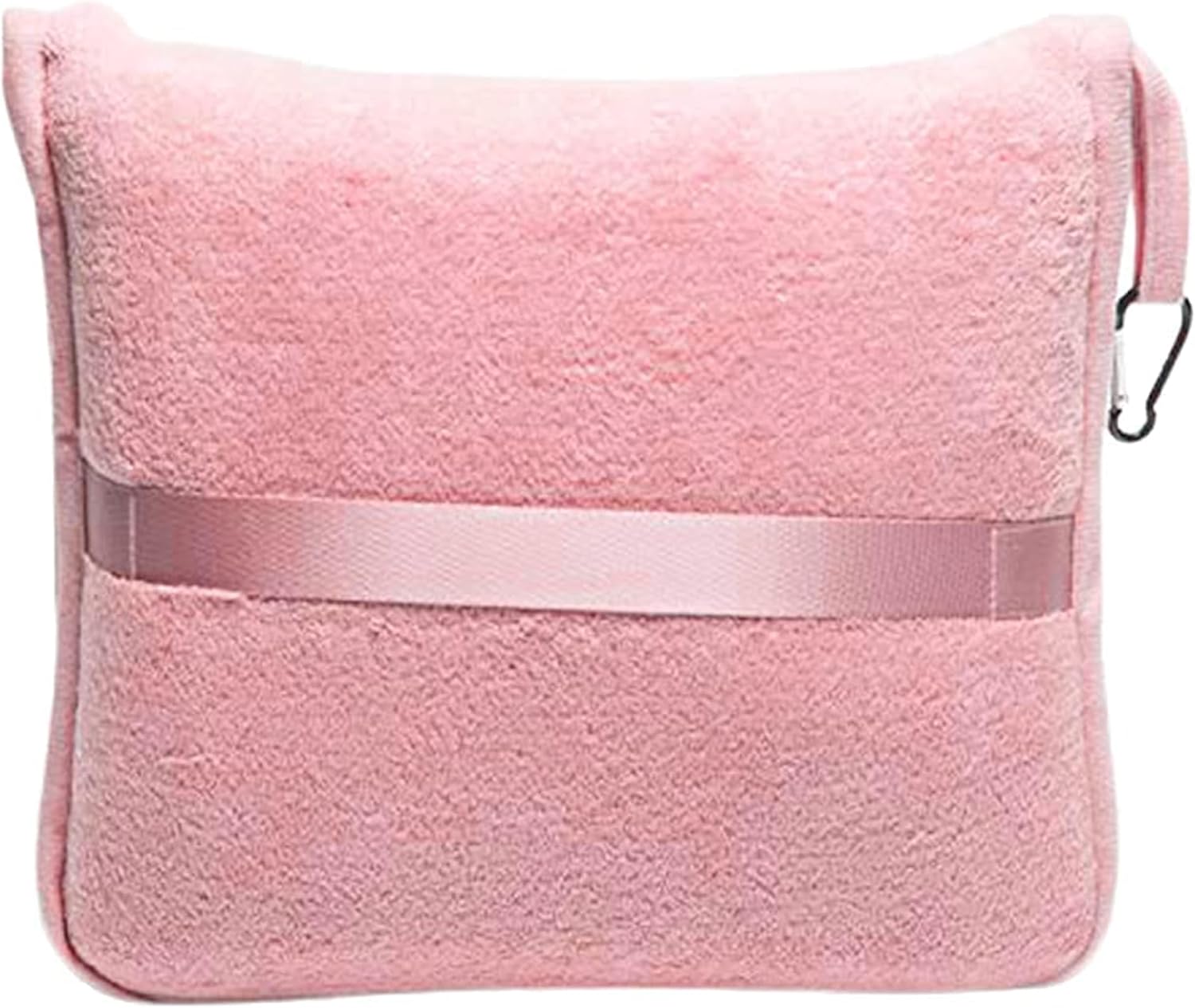BlueHills Premium Soft Travel Blanket Pillow Airplane Blanket in Soft Bag case with Hand Luggage Belt and Carabiner Compact Pack Large…