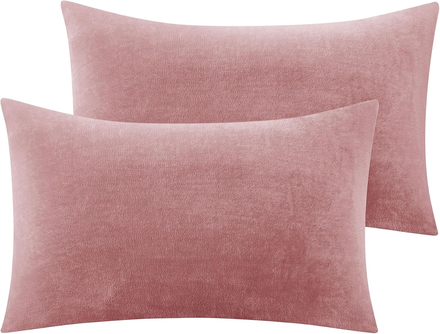 Bedelite Flannel King Size Pillow Cases Set of 2, Super Soft Fleece Pillowcases with Zipper for Bedroom, Sofa, Couch, Luxury Cozy Fuzzy Velv…