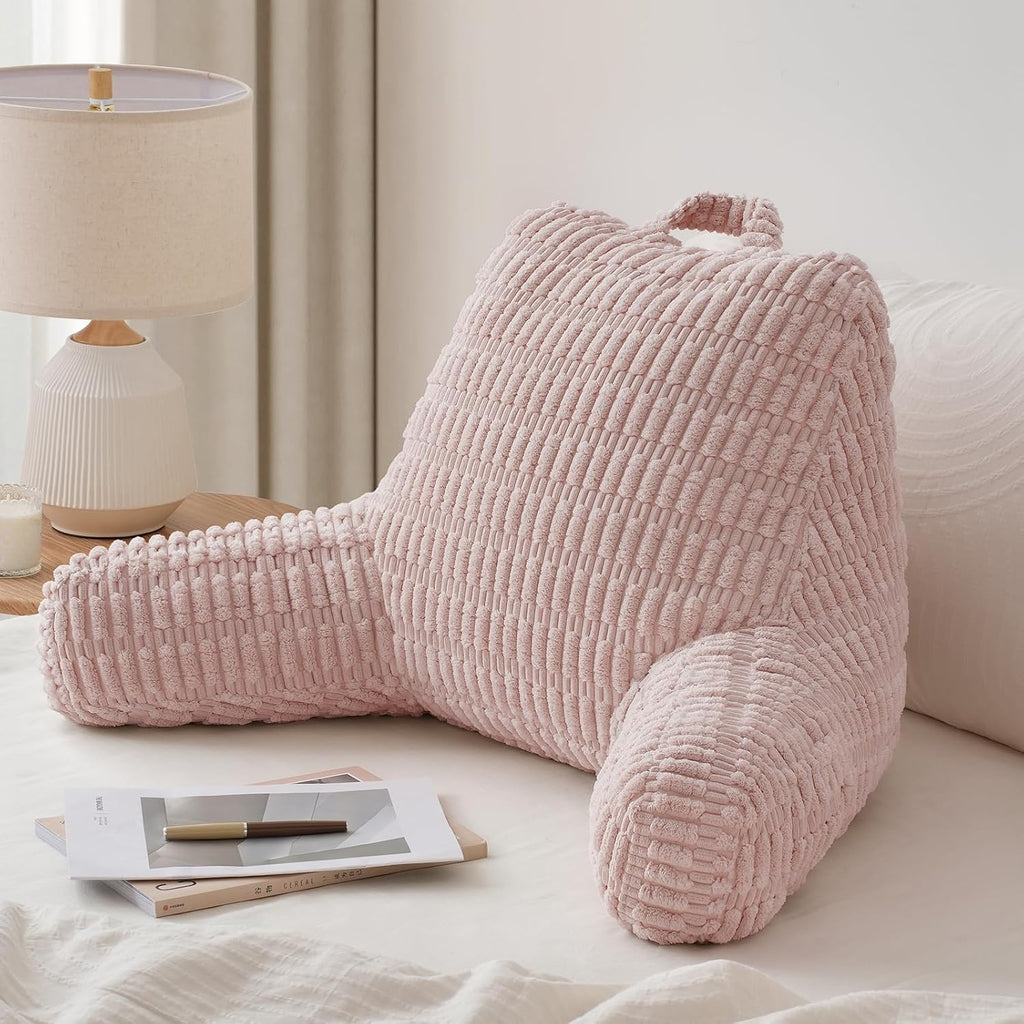 Blissful Diary Reading Pillow, Backrest Pillow with Shredded Memory Foam for Adult & Children, Designed for Bed and Couch Sitting Up…