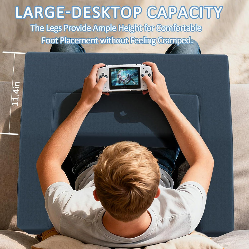 Lap Desk Pillow with Removable Cover Adjustable Angle Gaming & Machine Washable Reading Pillow for Adults Multipurpose Laptop Bed Tray…