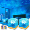 Ocean Wave Projector Light, 16 Colors Luminorthe Cube Lamp, 3D Holographic Water Ripple Lamp with Remote Control, Night Light for…