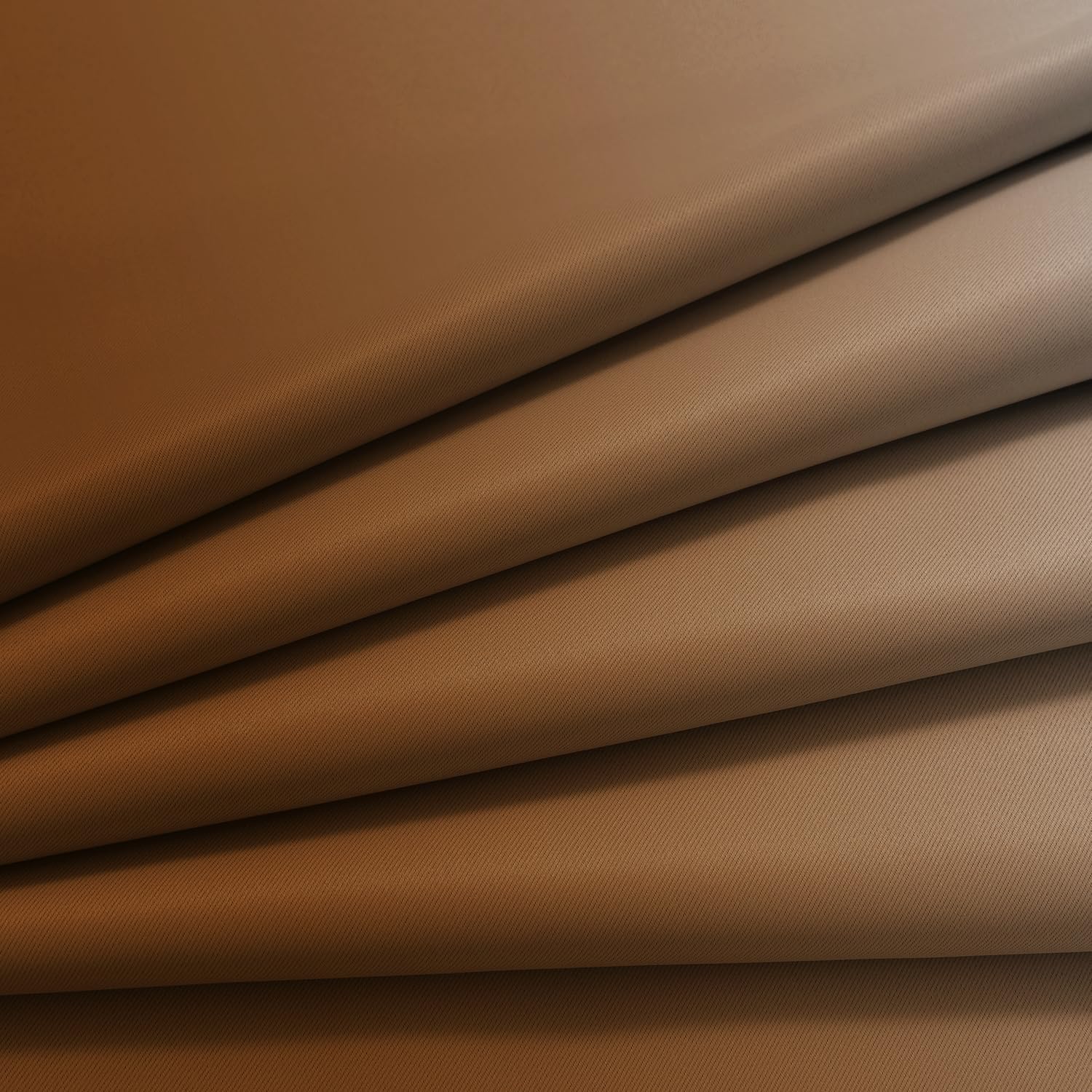 Yakamok Greyish White and Burnt Orange Ombre Curtains, Light Blocking Curtains, Room Darkening Grommet Window Drapes for Bedroom(Burnt Orange…