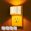 DORESshop LED Night Light[4 Pack], Night Lights Plug into Wall, 3 Level Brightness Adjustable Plug in Night Light, Dusk to Dawn Sensor…