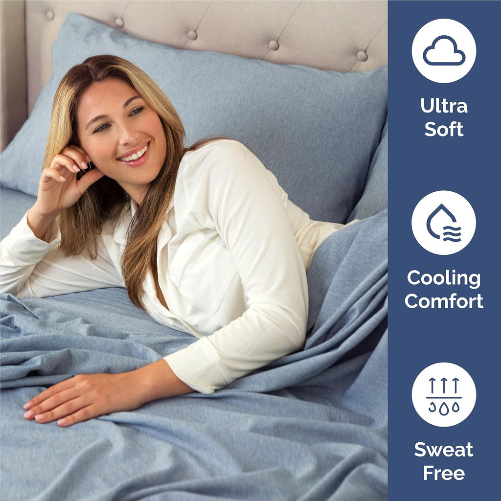 Full Size 4 Piece Sheet Set - Comfy Breathable & Cooling Sheets - Hotel Luxury Bed Sheets for Women & Men - Deep Pockets, Easy-Fit, Soft…