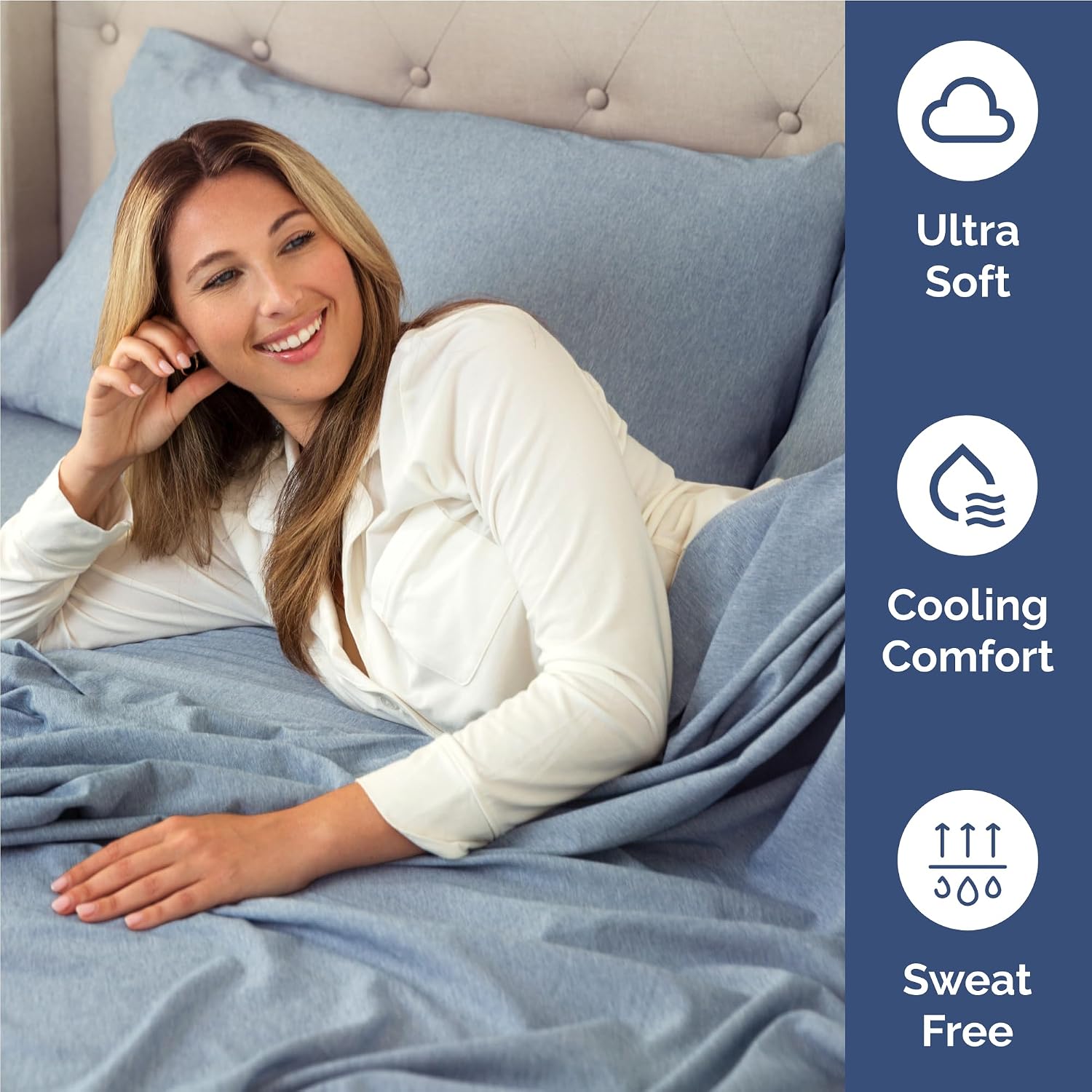 Full Size 4 Piece Sheet Set - Comfy Breathable & Cooling Sheets - Hotel Luxury Bed Sheets for Women & Men - Deep Pockets, Easy-Fit, Soft…