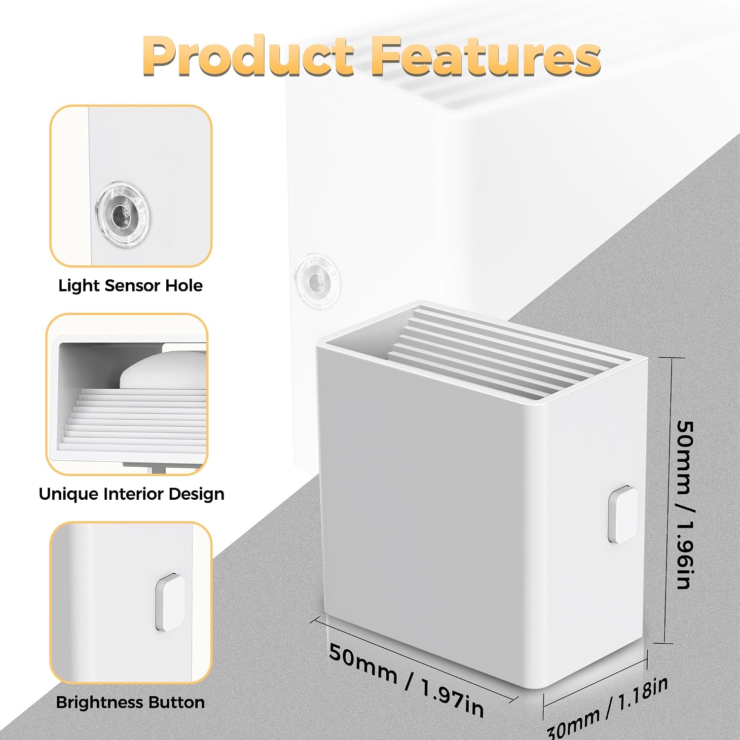DORESshop LED Night Lights Plug into Wall [2 Pack], Plug in Nightlight, 3 Level Brightness Adjustable Night Light, Dusk to Dawn Sensor…