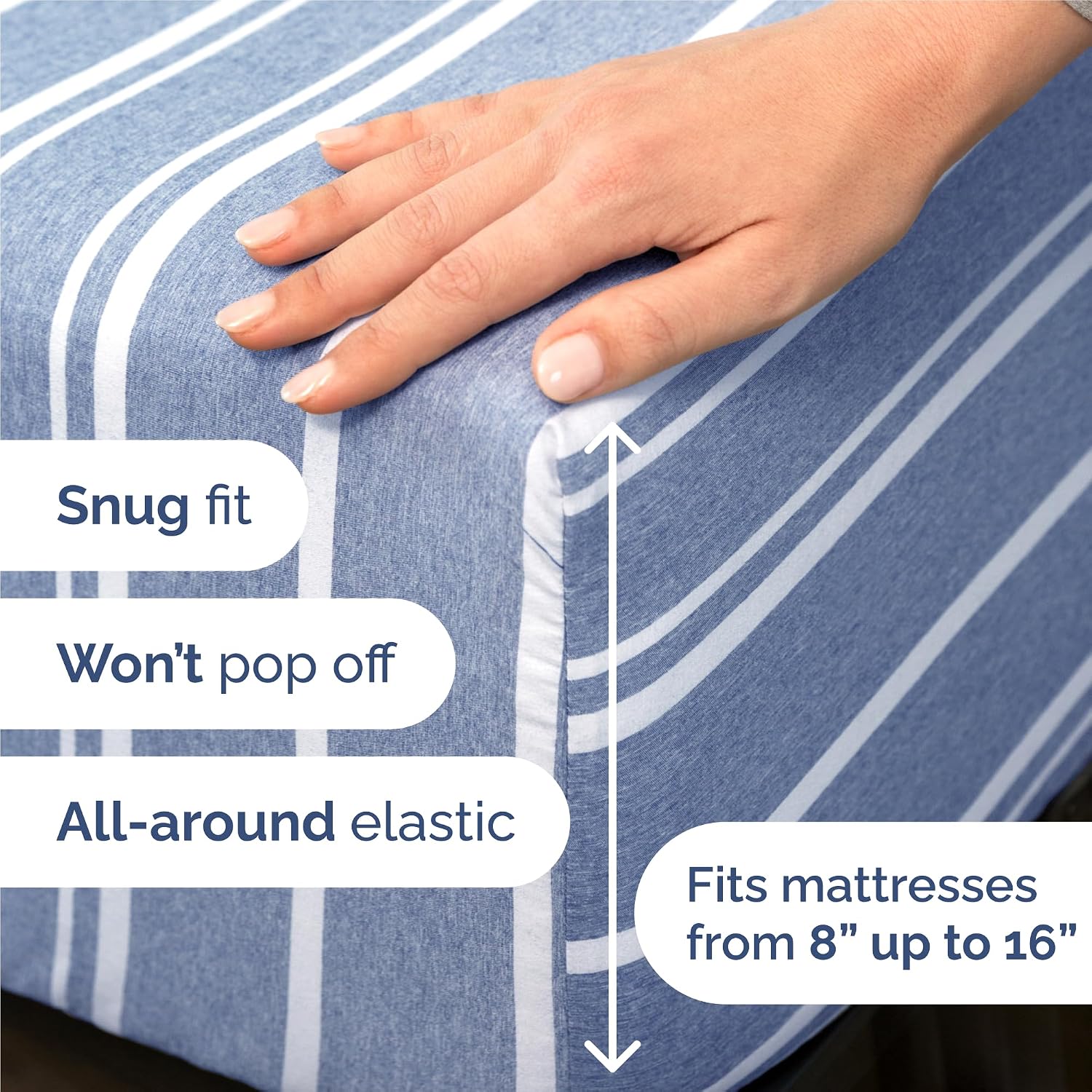 King 6 Piece Sheet Set - Comfy, Breathable & Cooling - Soft Hotel Luxury Bedding for Women, Men, Kids, Teens and Children - 1 Flat & 1…