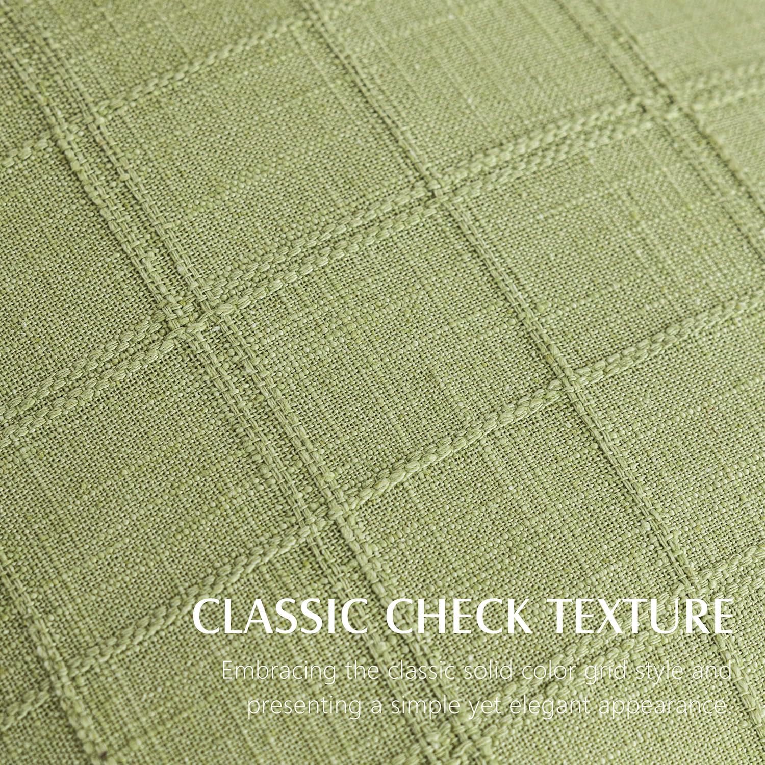 Foindtower Set of 1 Decorative Linen Check Throw Pillow Cover Neutral Farmhouse Vintage Cushion Cover Modern Boho Accent Home Decor for…