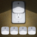 LuxLumin LED Night Lights Plug into Wall with Smart Dusk-to-Dawn Sensor, Automatically Turn on and Off, Night Light for…