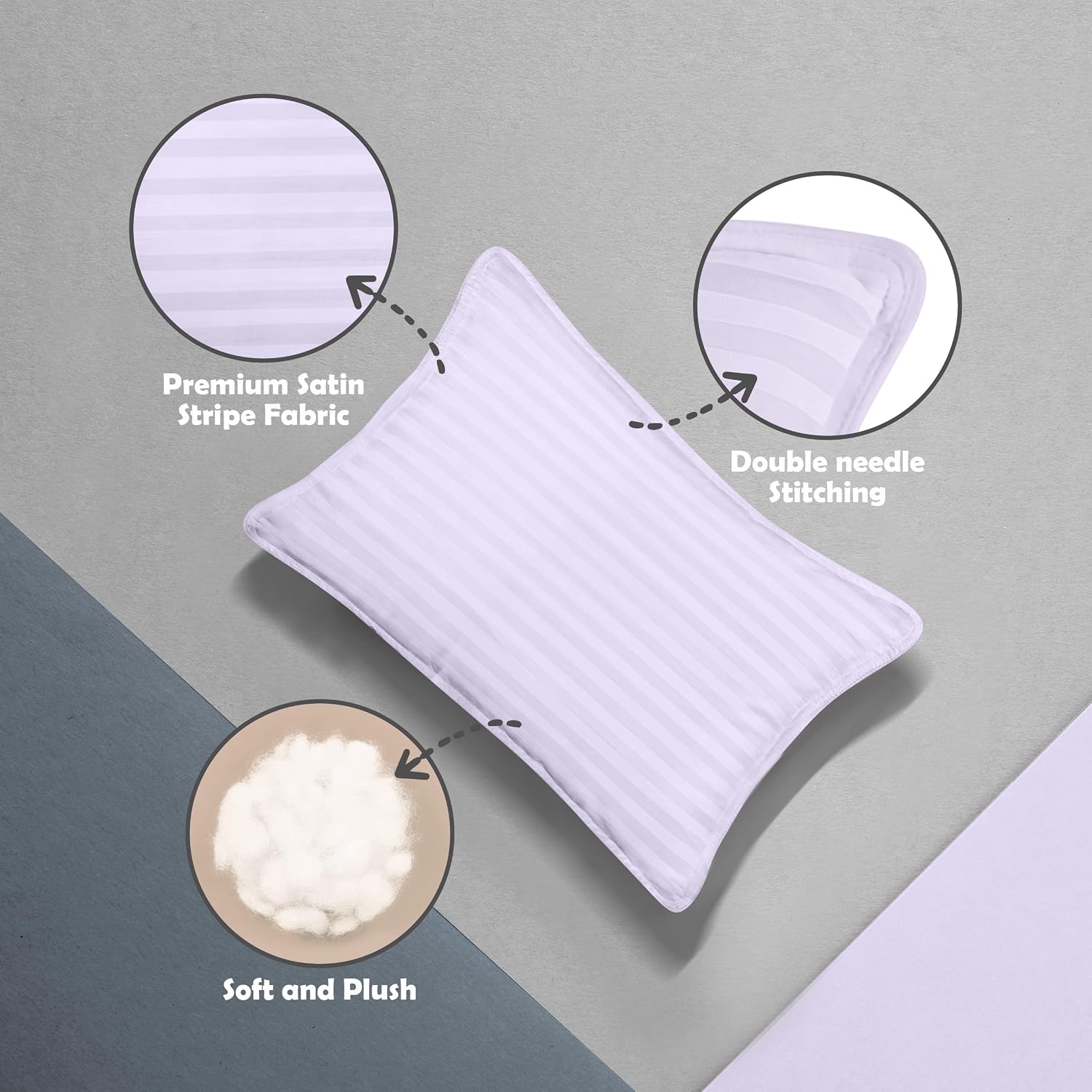 Utopiabedding Utopia Bedding Toddler Pillow (Lavendar, 2 Pack), 13x18 Small Kids Pillow for Sleeping, Soft and Breathable Cotton Blend Shel…