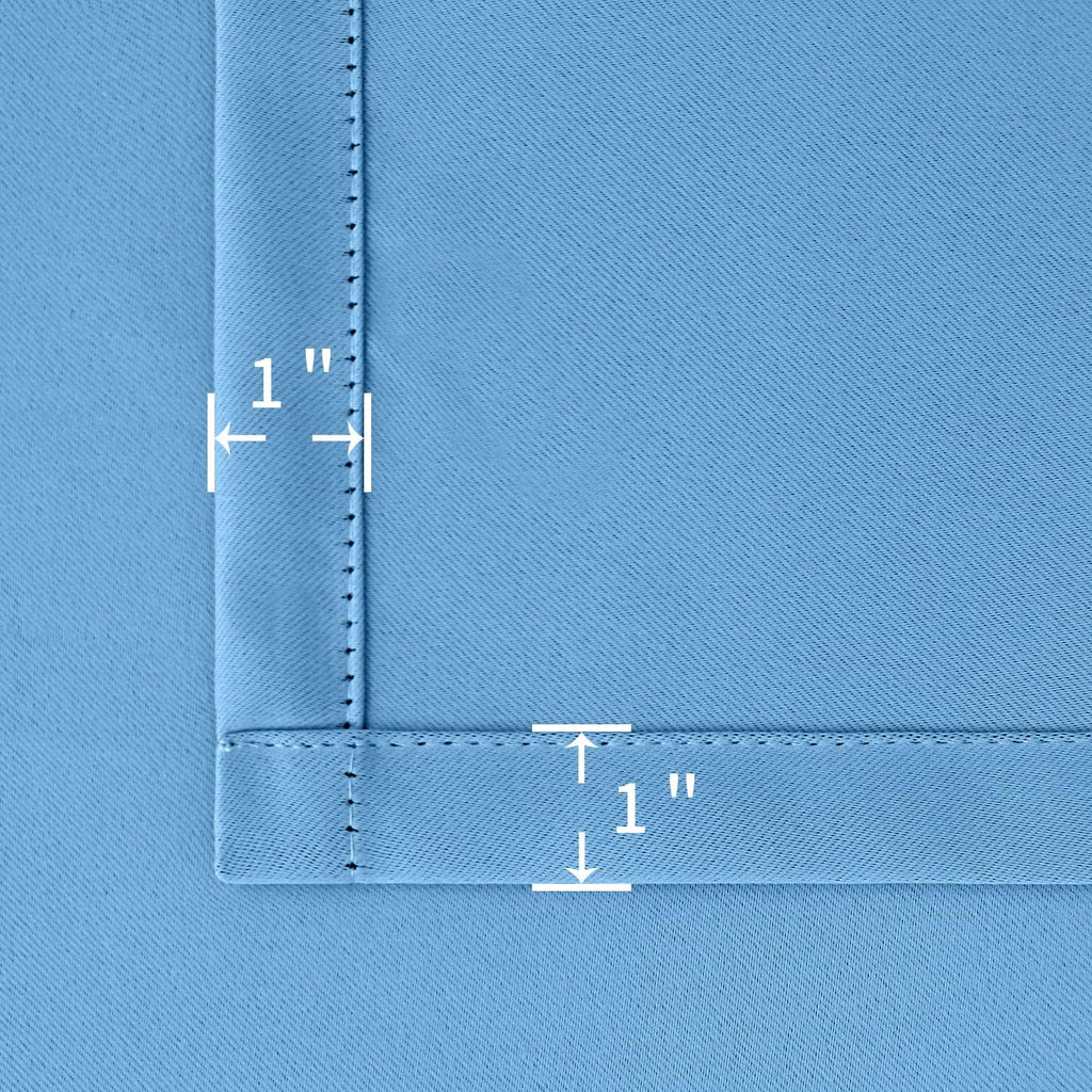 BGment Rod Pocket and Back Tab Curtains for Bedroom - Thermal Insulated Room Darkening Curtains for Living Room, 2 Window Curtain Panels (5…