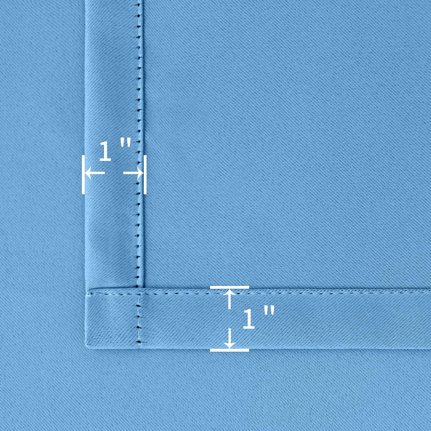 BGment Rod Pocket and Back Tab Curtains for Bedroom - Thermal Insulated Room Darkening Curtains for Living Room, 2 Window Curtain Panels (5…