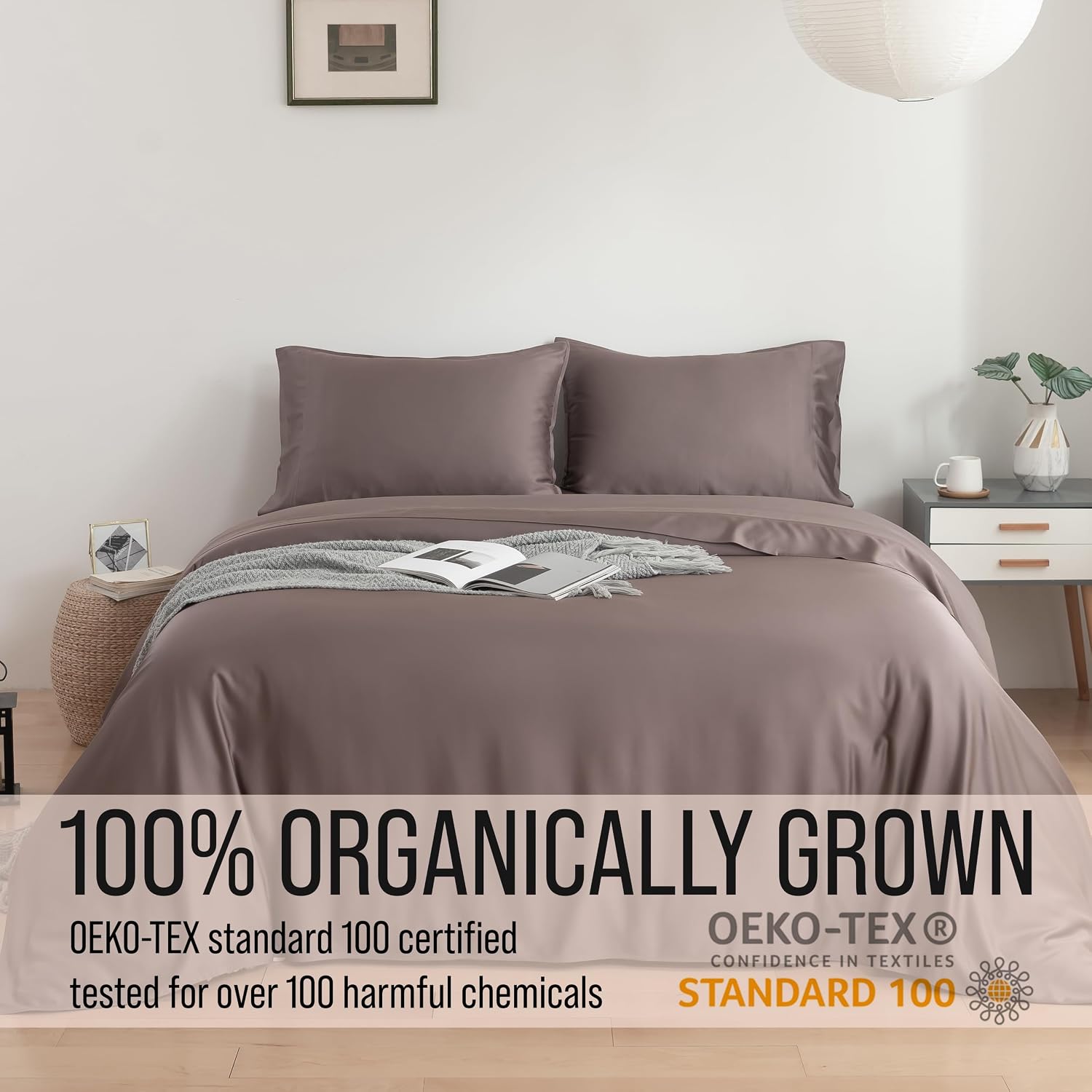 Bella Coterie Luxury Bamboo Viscose Full Size Sheet Set | 100% Organically Grown | Ultra Soft | Cooling for Hot Sleepers | 18" Deep…