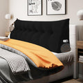 WOWMAX 100% Cotton Corduroy Headboard Pillow – King Size Back Support Reading Wedge for Bed & Daybed, Plush Handmade Bolster Cushion with…