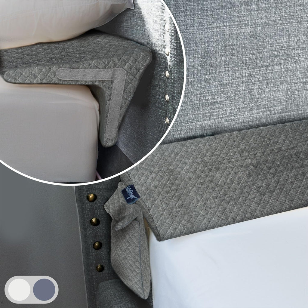 XetraDesign Bed Wedge Pillow for Headboard Gap Up to 7", Triangle Gap Filler for Bed, Mattress Wedge Gap Filler, Headboard Space Filler…
