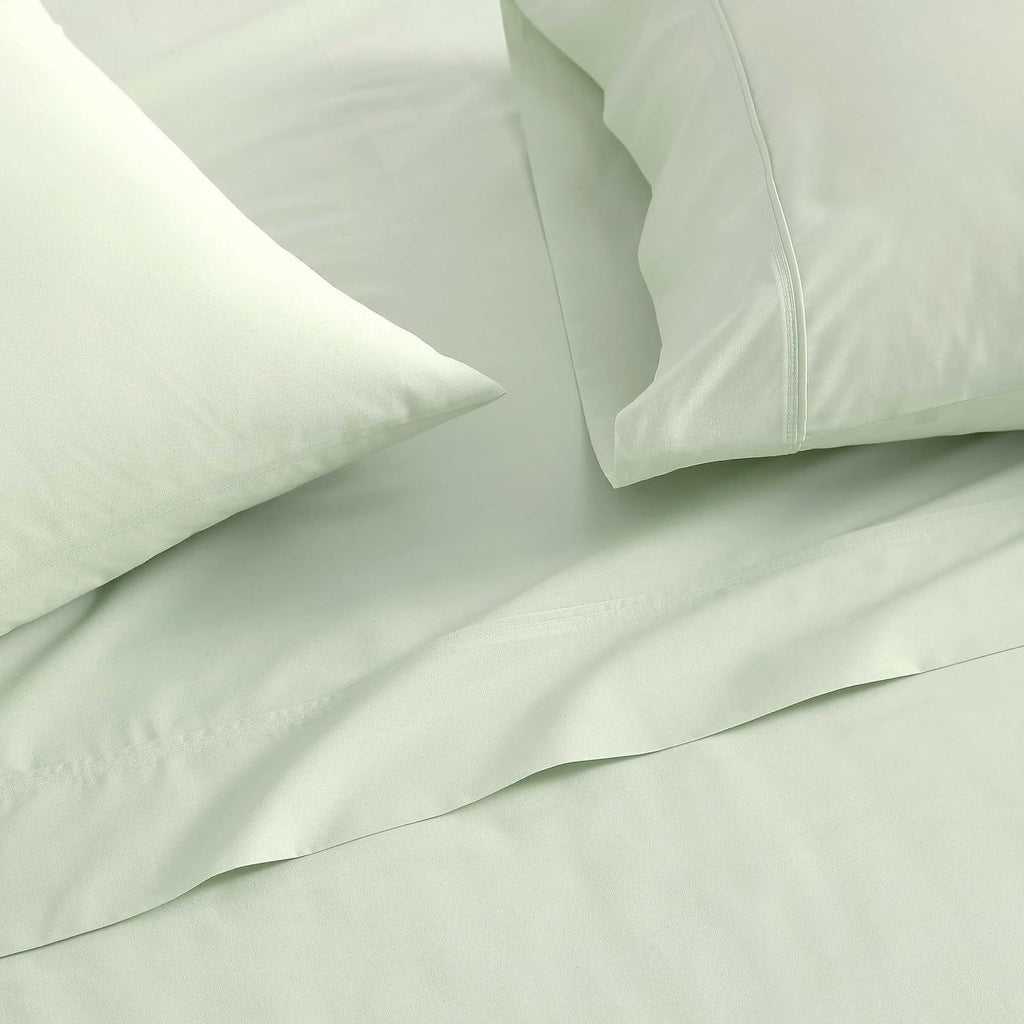 MarthaStewart Martha Stewart - Queen Size Sheets Set, Crisp & Tailored Cooling Sheets w/a Naturally Smooth Cotton Percale Lightweight Feel…