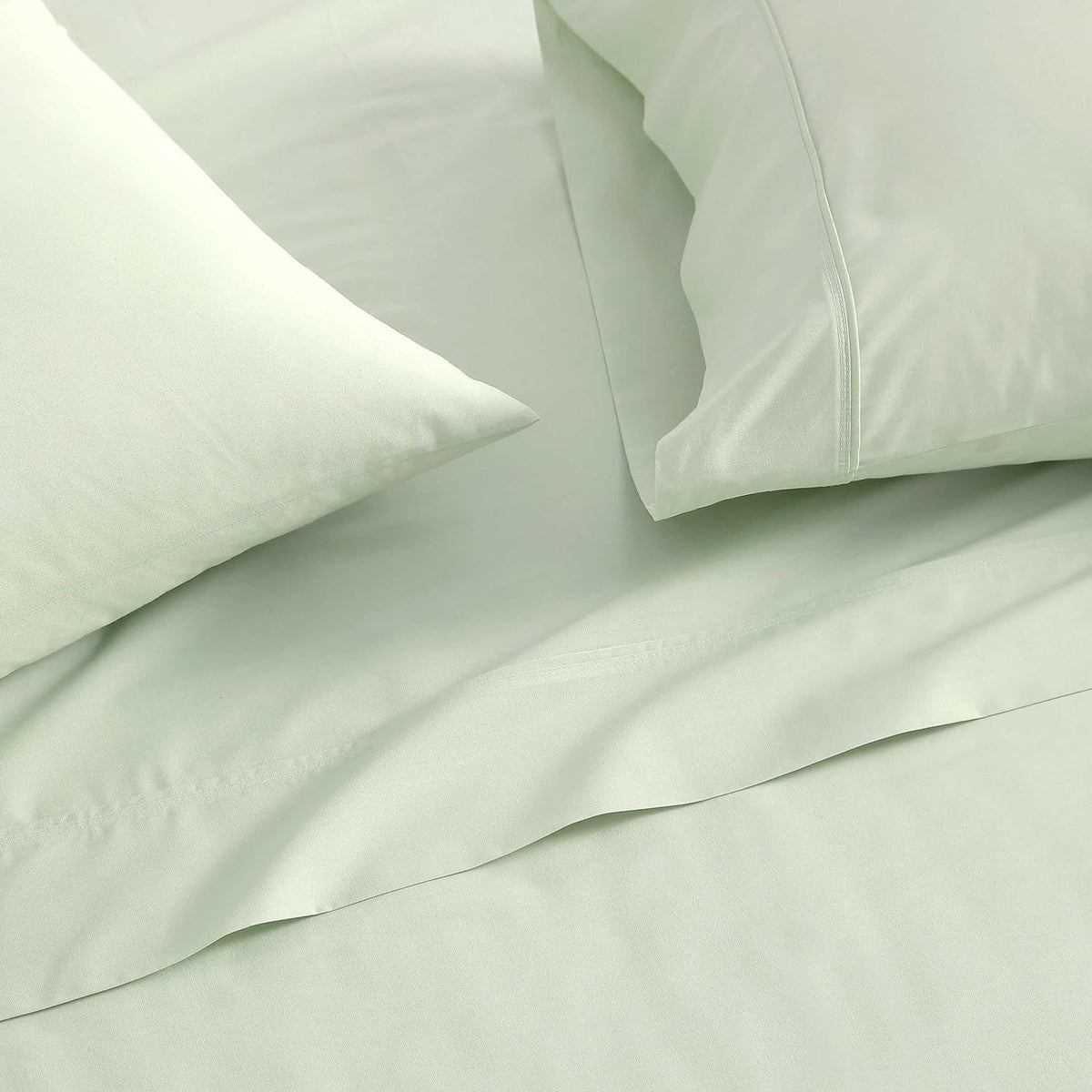 MarthaStewart Martha Stewart - Full Size Sheets Set, Crisp & Tailored Cooling Sheets w/a Naturally Smooth Cotton Percale Lightweight Feel -…