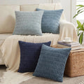 Fancy Homi 4 Packs Decorative Throw Pillow Covers for Living Room Couch Bed, Modern Farmhouse Boho Home Décor Accent Cushion Case, 20" x…