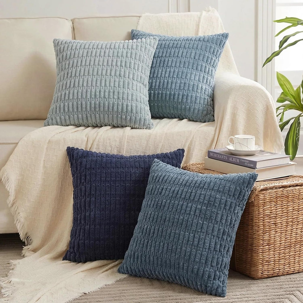 Fancy Homi 4 Packs Decorative Throw Pillow Covers for Living Room Couch Bed, Modern Farmhouse Boho Home Décor Accent Cushion Case, 14" x…