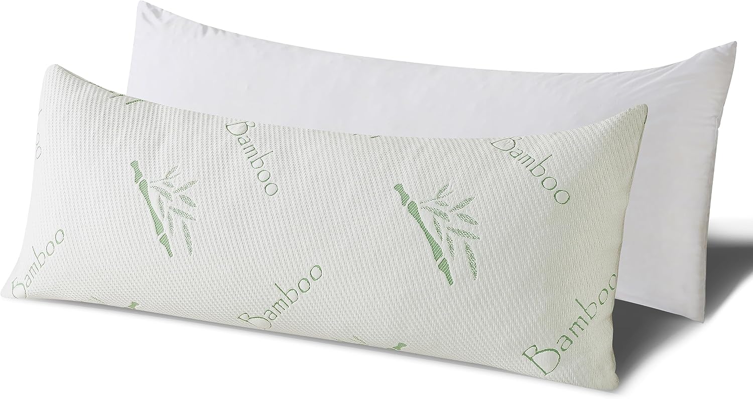 Hoxxme Body Pillow for Adults Shredded Memory Foam Long Full Body Pillow for Sleeping with Breathable Cover Firm Hug Large Pillows for Side…