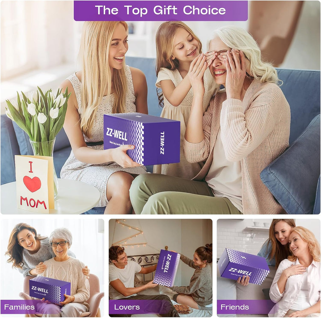 Zz-Well Side Sleeper Pillow - Patented Cervical Neck Pillow for Sleeping with Cooling Cover - High Loft Heavy Density Memory Foam Pillows f…