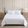 MarthaStewart Martha Stewart - Queen Size Sheets Set, Crisp & Tailored Cooling Sheets with a Smooth Cotton Percale Lightweight Feel - Bed S…