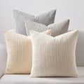 Topfinel 4 Packs Neutral Decorative Throw Pillows Covers 20x20 Inch for Living Room Couch Bed Sofa, Rustic Farmhouse Boho Neutral Home Deco…