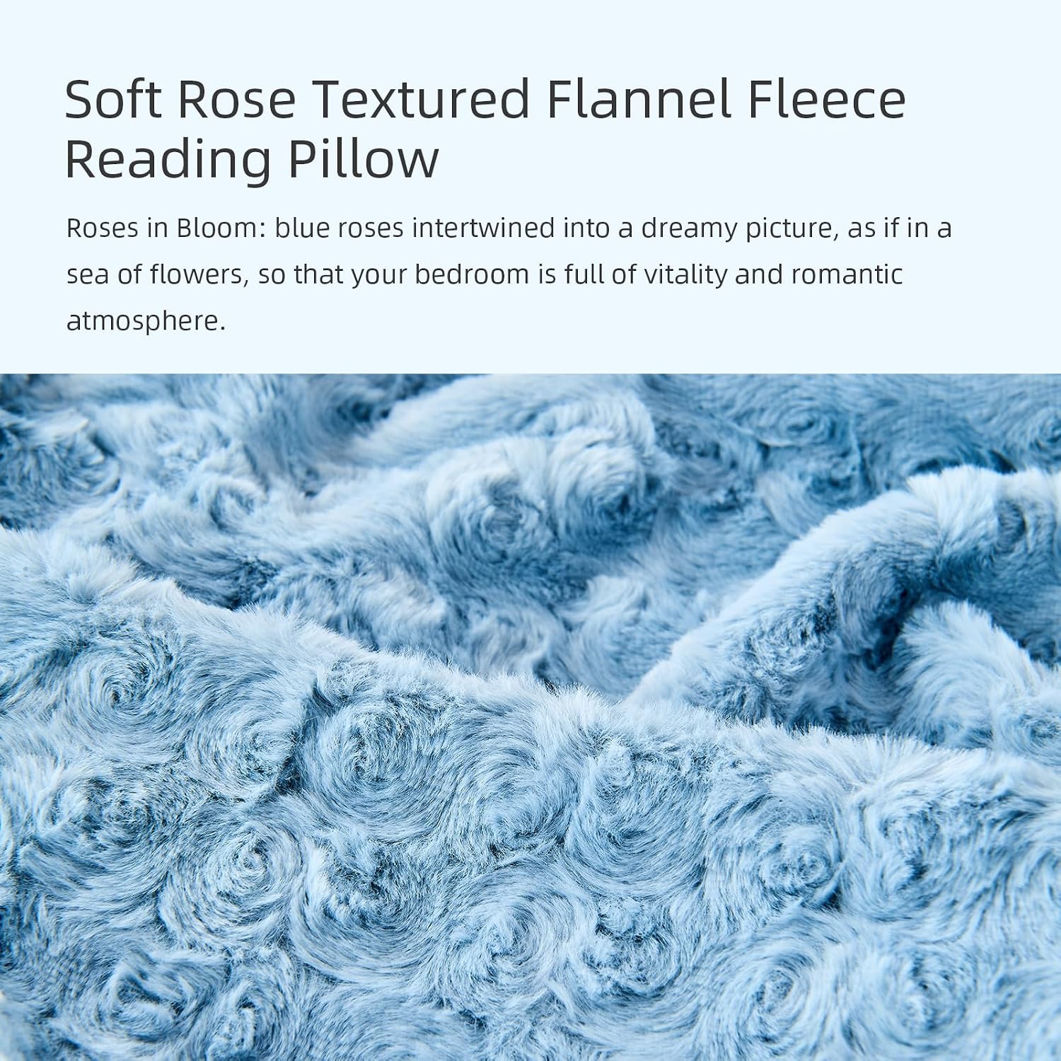 Reading Pillow, Rose Velvet Back Pillow with Arms for Bed Sitting Up, Bed Pillow for Adult Children, Backrest Pillows with Washable Cover…
