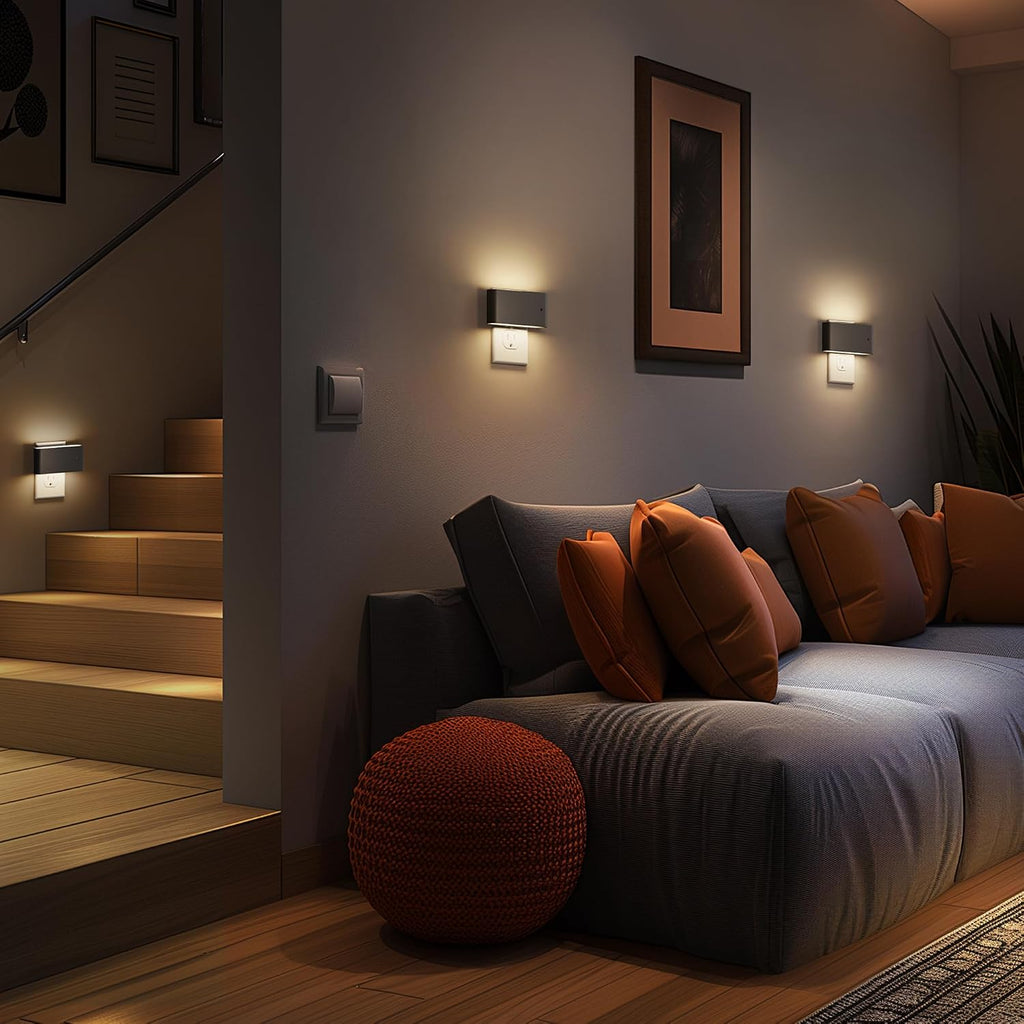 Briignite Night Lights Plug into Wall, 2 Pack, LED Night Light with Dusk to Dawn Light Sensor, Dimmable NightLight Plug in, 3000K Soft…