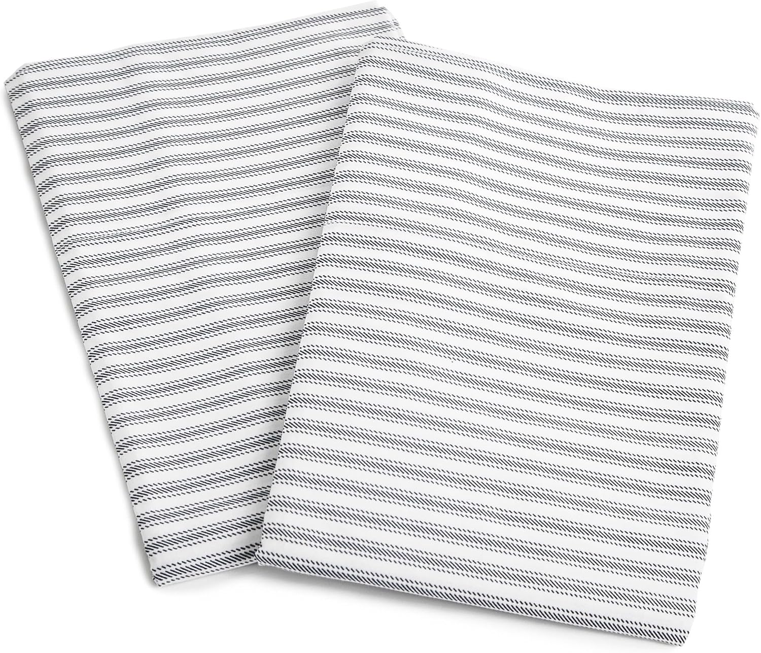 Perupima Peru Pima 415 Thread Count Percal King Pillowcases - 100% Peruvian Pima Cotton, 2 Piece (2 Pillowcases) - Cooling, Crisp, Hotel Qu…