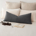 Foindtower Decorative Textured Boucle Throw Pillow Covers Accent Solid Pillow Cases Neutral Long Body Lumbar Couch Cushion Case for Chair…