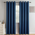 Igemaeve Blackout Curtains 84 Inch Length 2 Panels Set, Black Out Curtains for Bedroom 84 Inch Long, Grommet Energy Saving Room Darkening D…