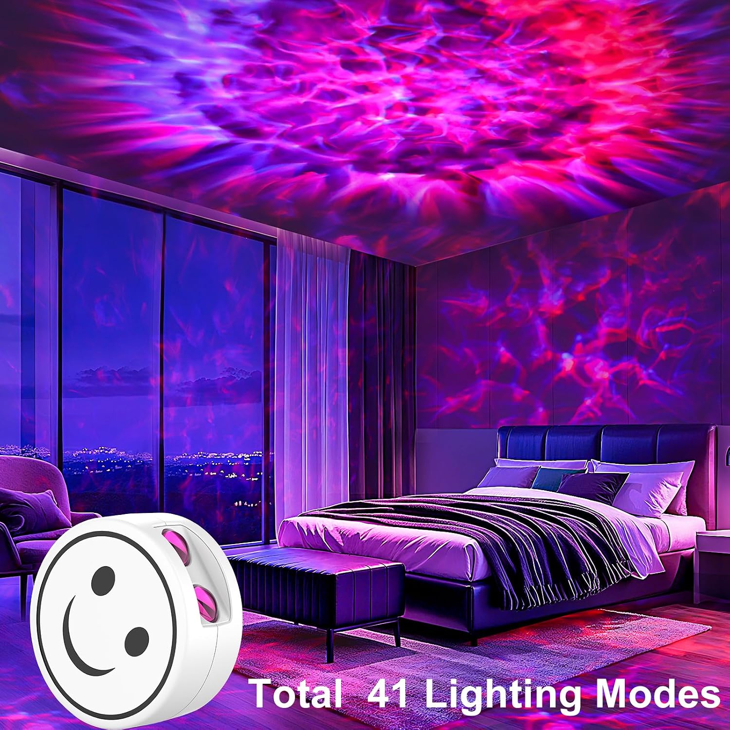 Galaxy Projector for Bedroom, Galaxy Light Projector with 41 Lighting Modes, Night Light for Kids, Nebula Lamp with Timer and Remote, Gift…