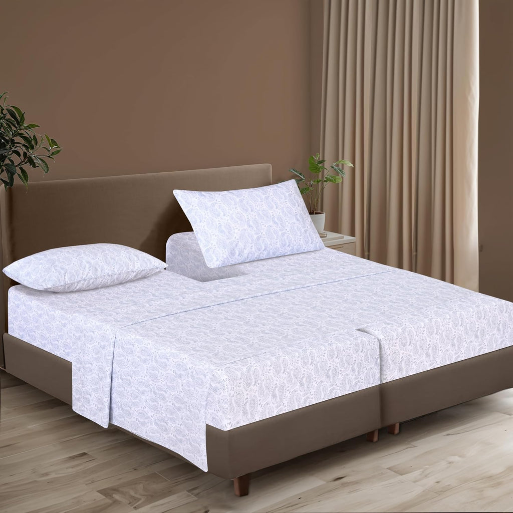 Zoyer 100% Cotton Sheets – Split King Size Percale Bedding, Cooling & Breathable, Durable with a Crisp, Soft & Comfortable Feel, 16" Deep P…