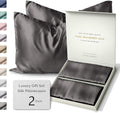 ColoradoHomeCo SUNDAYSILKSTM Silk Pillow Cases 2 PACK | 22 Momme Mulberry Silk Pillowcase Set of 2 | Standard Queen, King Size | All Sides 1…