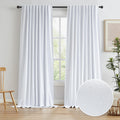 Keqiaosuocai 102 Inch Thick Blackout Curtains for Ceiling Track System Back Tab, Loop Pocket Curtains 72 Inch Wide Large Heavy Drapes for P…