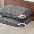 Basic Beyond Standard Size Pillows for Sleeping - Soft Down Alternative Pillows Luxury Hotel Collection Bed Pillows Set of 2, Grey, 20x26…