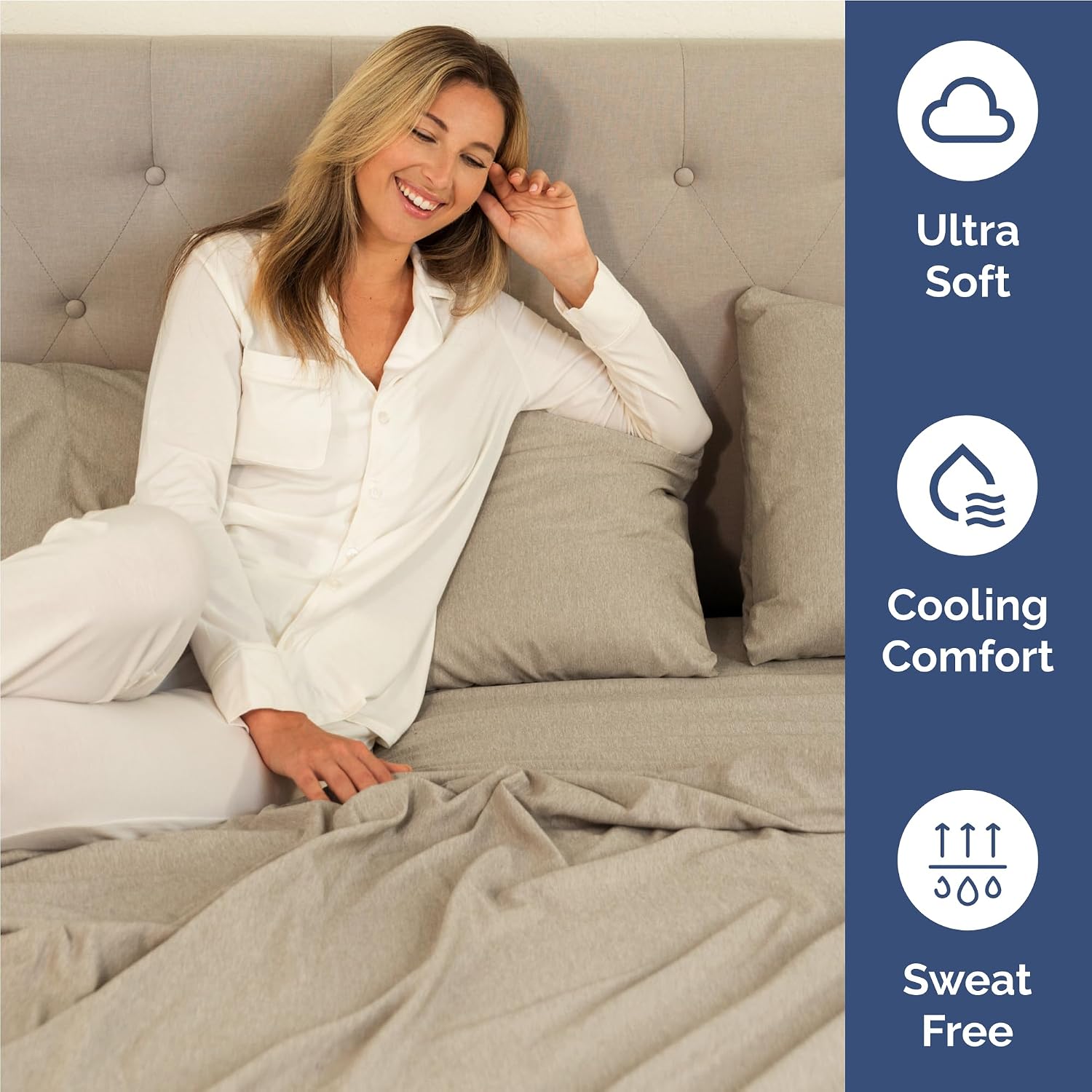 Full Size 4 Piece Sheet Set - Comfy Breathable & Cooling Sheets - Hotel Luxury Bed Sheets for Women & Men - Deep Pockets, Easy-Fit, Soft…